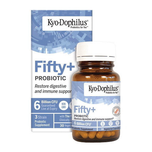Kyo Dophilus Fifty Plus Probiotic 6 Billion CFU Vegetarian Capsules, 30 Ea